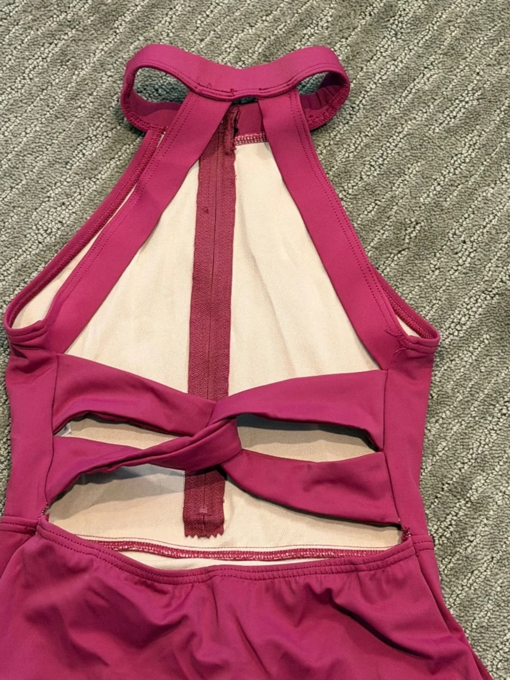 Balera Twistback Built-in Biketard Dress 15782 Size MC (Medium Child)